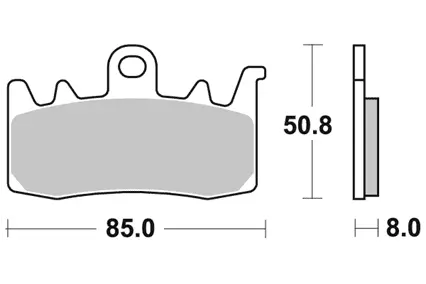 Sbs 900HS Bremseklosser Sintered 