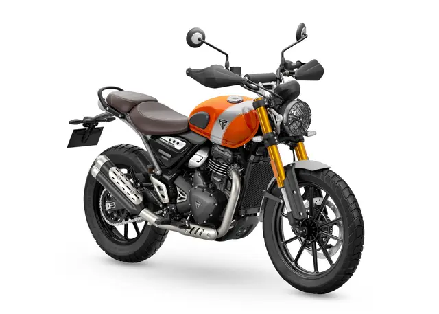 Triumph Scrambler 400 X 2026 BAJA ORANGE AND ALUMINIUM 