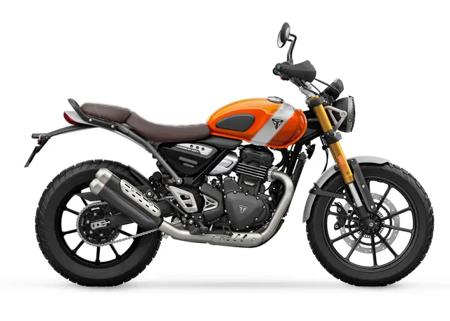 Triumph Scrambler 400 X 2026 BAJA ORANGE AND ALUMINIUM 
