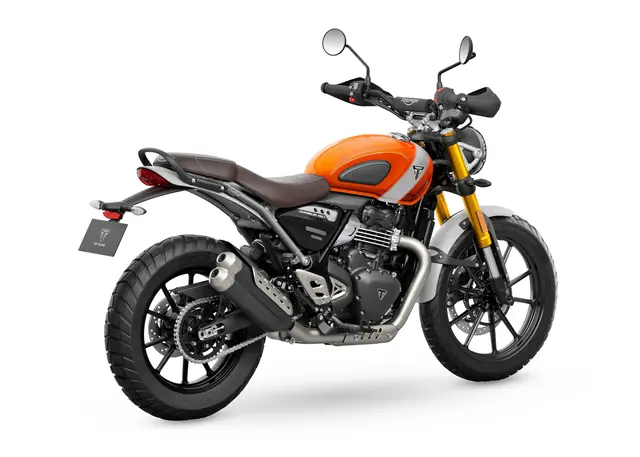 Triumph Scrambler 400 X 2026 BAJA ORANGE AND ALUMINIUM 