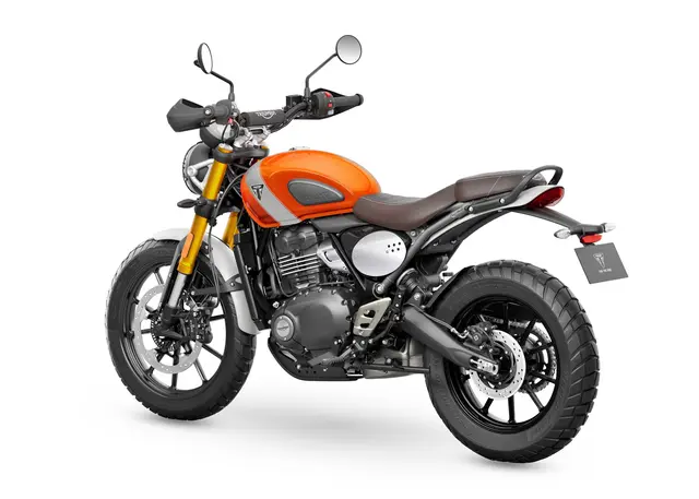 Triumph Scrambler 400 X 2026 BAJA ORANGE AND ALUMINIUM 