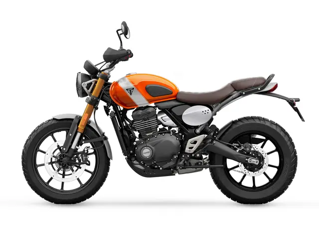 Triumph Scrambler 400 X 2026 BAJA ORANGE AND ALUMINIUM 