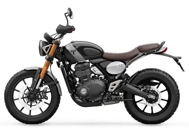 Triumph Scrambler 400 X 2025 PHANTOM BLACK/SILVER ICE 