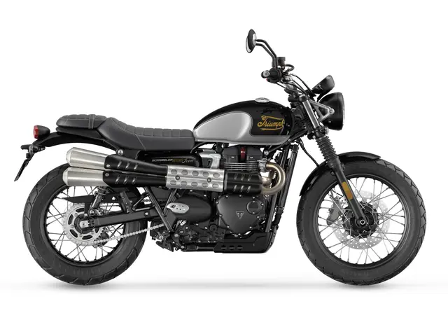 Triumph Scrambler 900 2025 SAPPHIRE BLACK / ALUMINIUM SILVER 