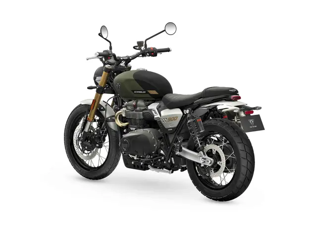 Triumph Scrambler 900 2026 MATT KHAKI GREEN / MATT PHANTOM BLACK 
