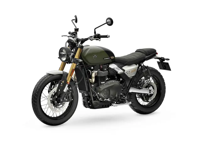 Triumph Scrambler 900 2026 MATT KHAKI GREEN / MATT PHANTOM BLACK 