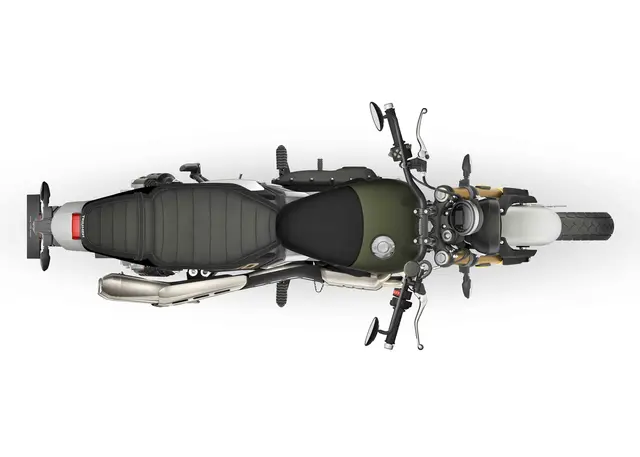 Triumph Scrambler 900 2026 MATT KHAKI GREEN / MATT PHANTOM BLACK 