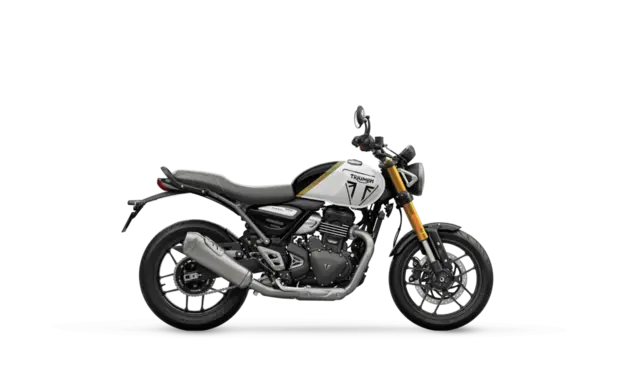 Triumph SPEED 400 2026 Pearl metallic white/Phantom black 