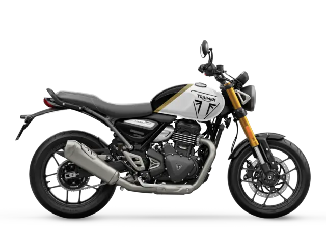 Triumph SPEED 400 2026 Pearl metallic white/Phantom black 