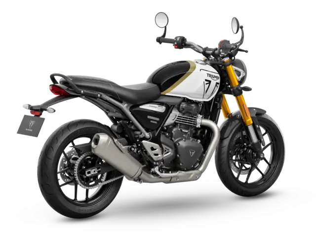 Triumph SPEED 400 2026 Pearl metallic white/Phantom black 