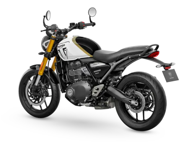 Triumph SPEED 400 2026 Pearl metallic white/Phantom black 