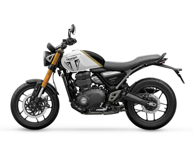 Triumph SPEED 400 2026 Pearl metallic white/Phantom black 