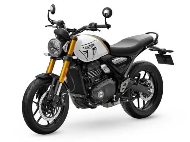 Triumph SPEED 400 2026 Pearl metallic white/Phantom black 