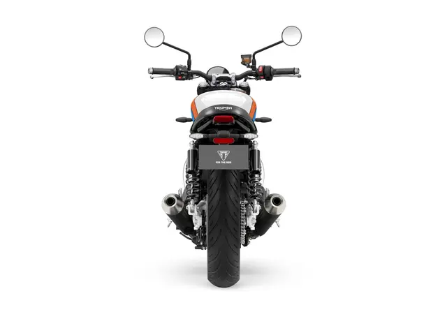 Triumph Speed Twin 900 2025 PURE WHITE / MAUI BLUE / TANGERINE ORANG 