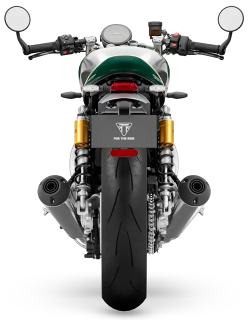 Triumph Speed Twin 1200 Cafe Racer 2026 Aluminium Silver / Competition Green 