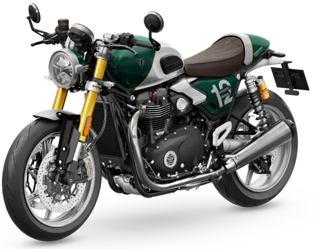 Triumph Speed Twin 1200 Cafe Racer 2026 Aluminium Silver / Competition Green 