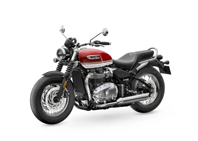 Triumph Bonneville Speedmaster 2026 CARNIVAL RED / CRYSTAL WHITE 