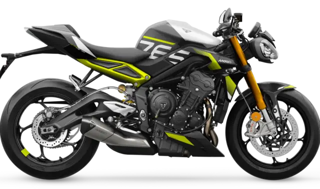 Triumph Street Triple Moto2 2026 Mineral grey / Crystal white 