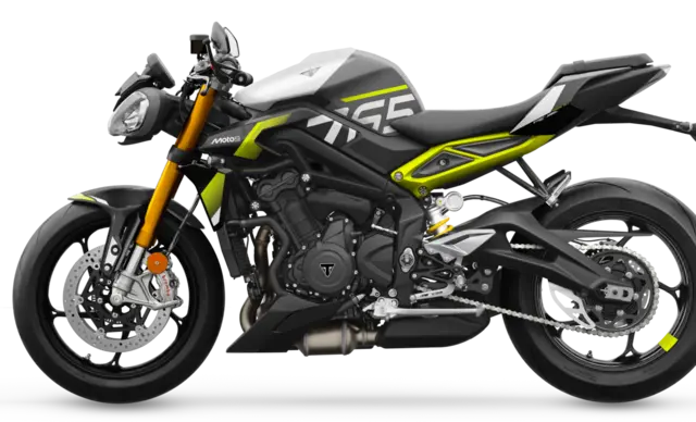 Triumph Street Triple Moto2 2026 Mineral grey / Crystal white 