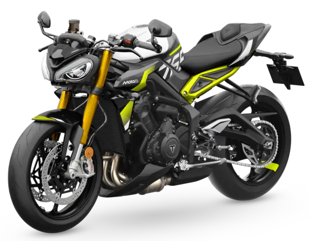 Triumph Street Triple Moto2 2026 Mineral grey / Crystal white 