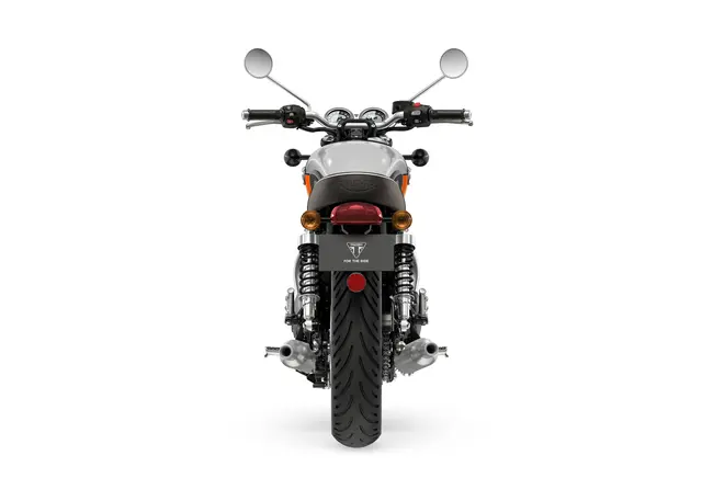 Triumph Bonneville T100 2025 ALUMINIUM / BAJA ORANGE 