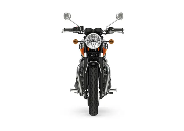 Triumph Bonneville T100 2025 ALUMINIUM / BAJA ORANGE 