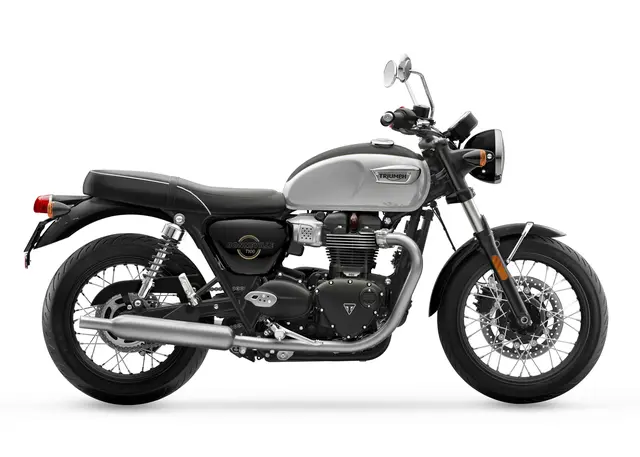 Triumph Bonneville T100 2026 SNOWDONIA WHITE / SAPPHIRE BLACK 
