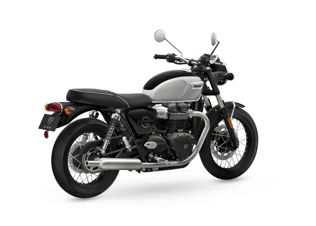 Triumph Bonneville T100 2026 SNOWDONIA WHITE / SAPPHIRE BLACK 