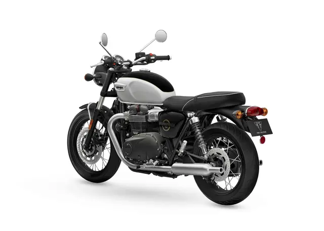 Triumph Bonneville T100 2026 SNOWDONIA WHITE / SAPPHIRE BLACK 