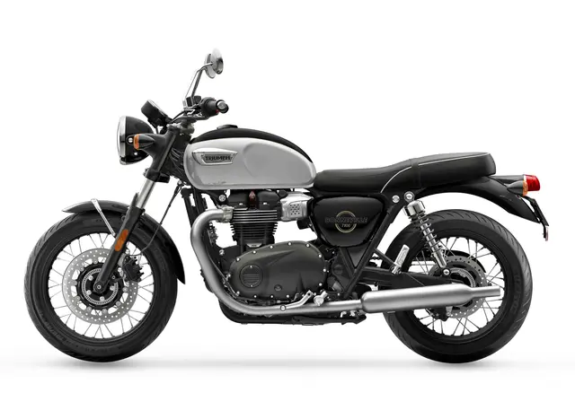 Triumph Bonneville T100 2026 SNOWDONIA WHITE / SAPPHIRE BLACK 