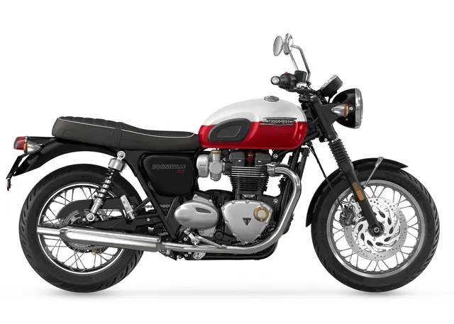 Triumph Bonneville T120 2025 SNOWDONIA / CRANBERRY RED 