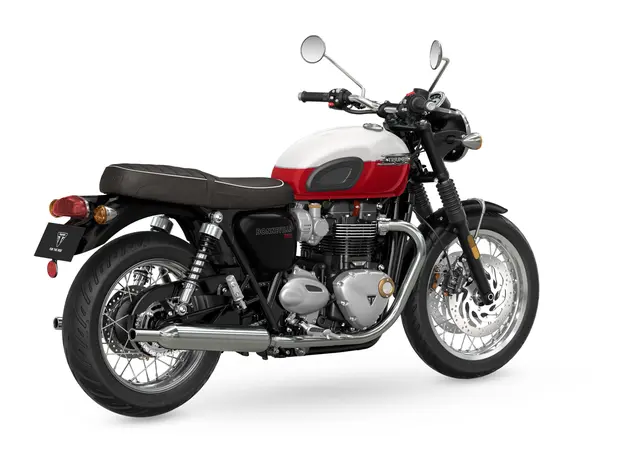 Triumph Bonneville T120 2025 SNOWDONIA / CRANBERRY RED 