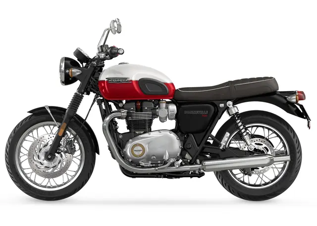 Triumph Bonneville T120 2025 SNOWDONIA / CRANBERRY RED 