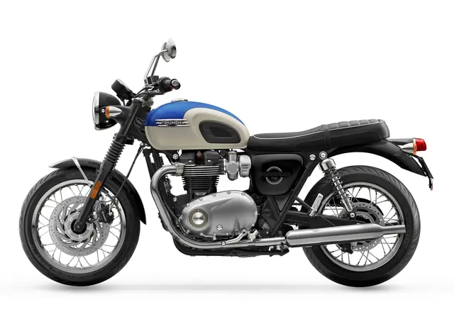 Triumph Bonneville T120 2026 AEGEAN BLUE / NEW ENGLAND WHITE 