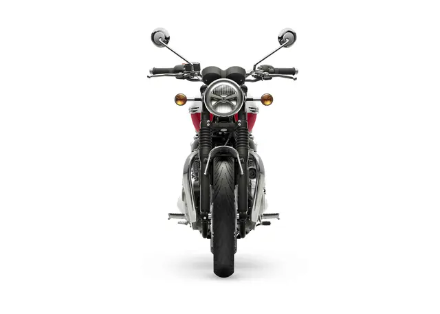 Triumph Bonneville T120 2026 ALUMINIUM SILVER / CRANBERRY RED 