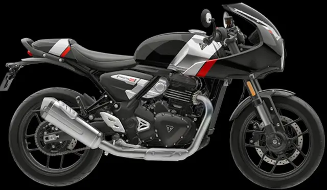 Triumph Thruxton 400 2026 PHANTOM BLACK / ALUMINIUM SILVER 