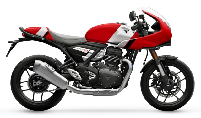 Triumph Thruxton 400 2026 LAVA RED GLOSS / ALUMINIUM SILVER 