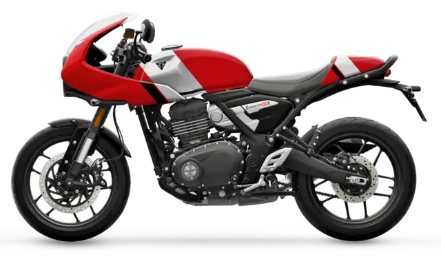 Triumph Thruxton 400 2026 LAVA RED GLOSS / ALUMINIUM SILVER 