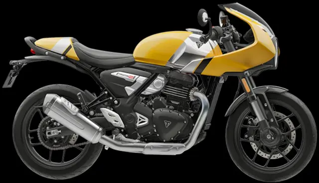 Triumph Thruxton 400 2026 METALLIC RACING YELLOW/ALUMINIUM SLIVER 