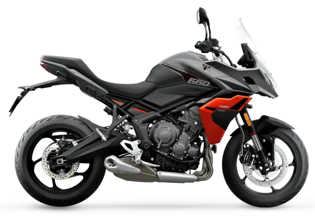 Triumph Tiger Sport 660 2026 SILVER ICE / INTENSE ORANGE 