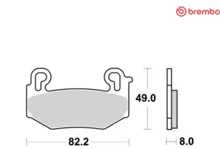 Brembo Off-Road Sintered Metal Bremseklosser Foran R1300GS