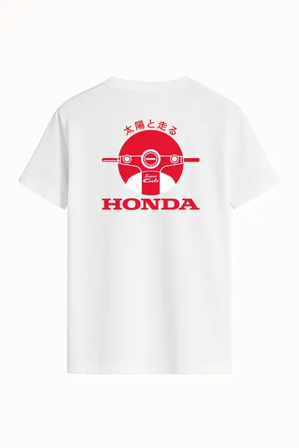 Honda Tribute T-Skjorte 2XL Hvit 