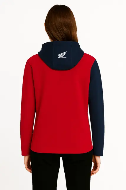 Honda HRC Racing Hettegenser 2XL Rød / Marineblå. Glidelås og HRC Design 