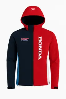 Honda HRC Racing Softshell Jakke Rød / Marineblå med HRC Design