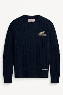 Honda HTG Genser Marineblå