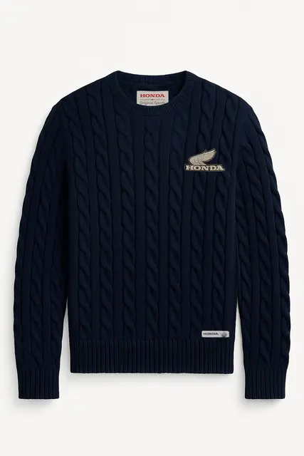 Honda HTG Genser 2XL Marineblå 