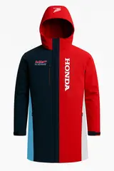 Honda HRC Parka Jakke 2XL Rød / Marineblå med HRC Design