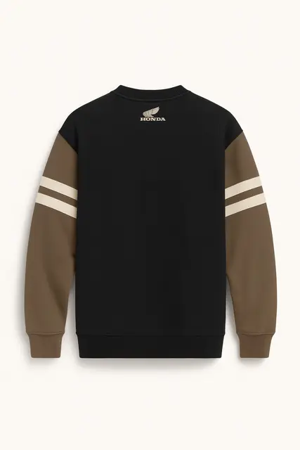 Honda HTG Genser 2XL Svart / Sand 