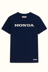 Honda T-Skjorte 2XL Marine Blå med Honda Logo