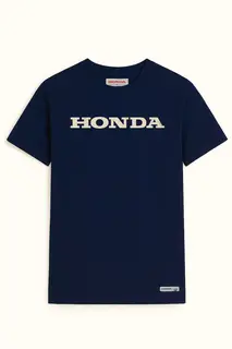 Honda T-Skjorte Marine Blå med Honda Logo